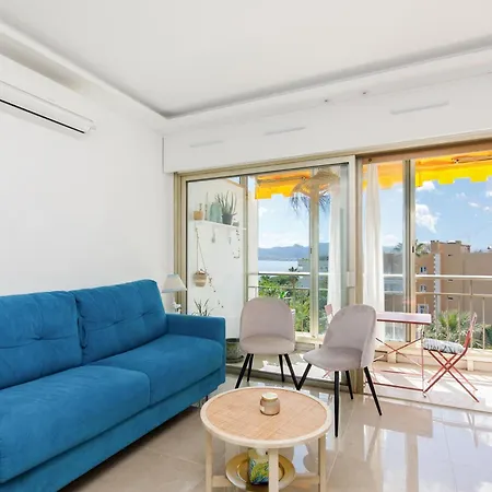 Apartment Cannes-vue Mer Esterel-balcon-plage